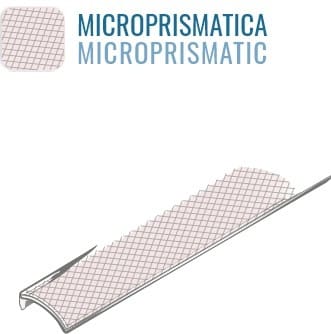 LEF LIGHTING - COVER 13 MICROPRISMATICA 2M PC per profilo AS03