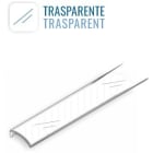 LEF LIGHTING - COVER 01 TRASPARENTE 2M PC per profilo IN07/IN14/IC01/AP01/AP02/AP03