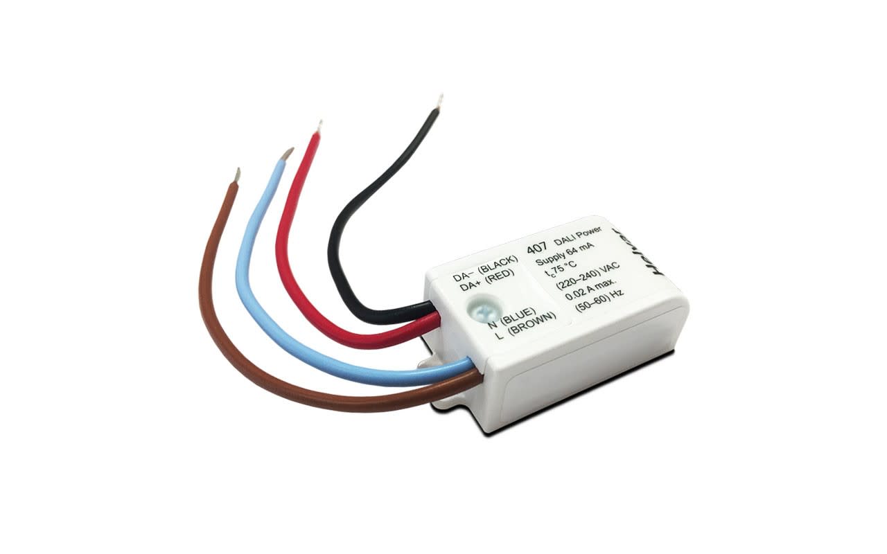 LEF LIGHTING - ALIMENTATORE DI LINEA DALI MAX. 64mA DIGIDIM-407