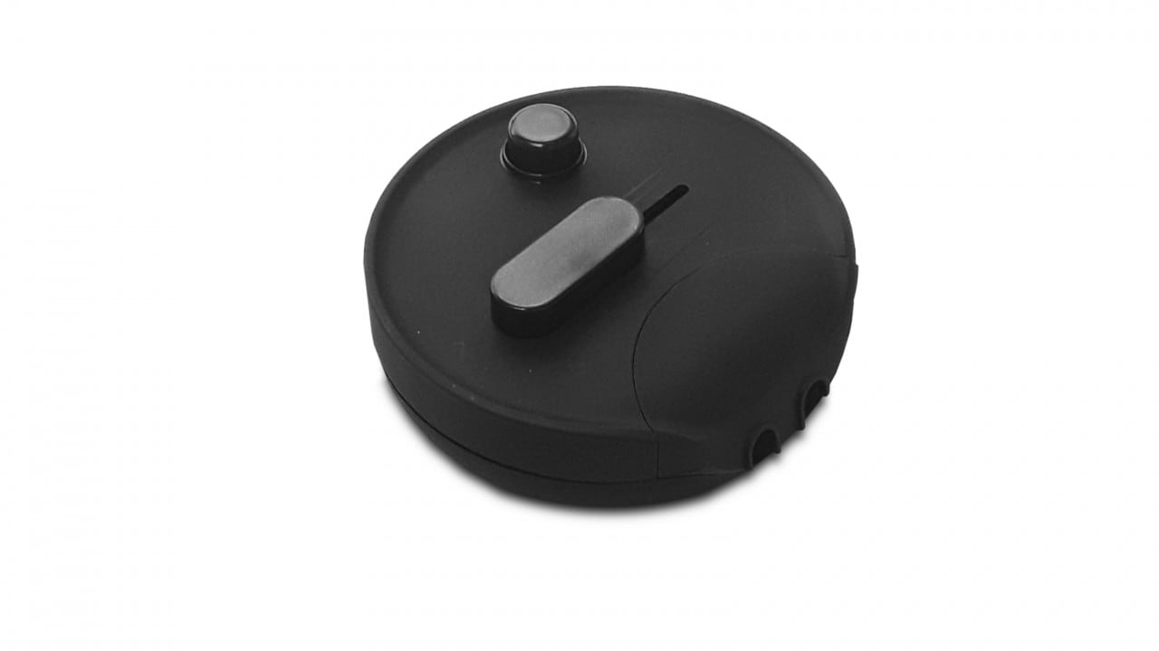 LEF LIGHTING - DIMMER INDIPENDENTE DA PAVIMENTO PER LAMPADE AD INCANDESCENZA E ALOGENE NERO