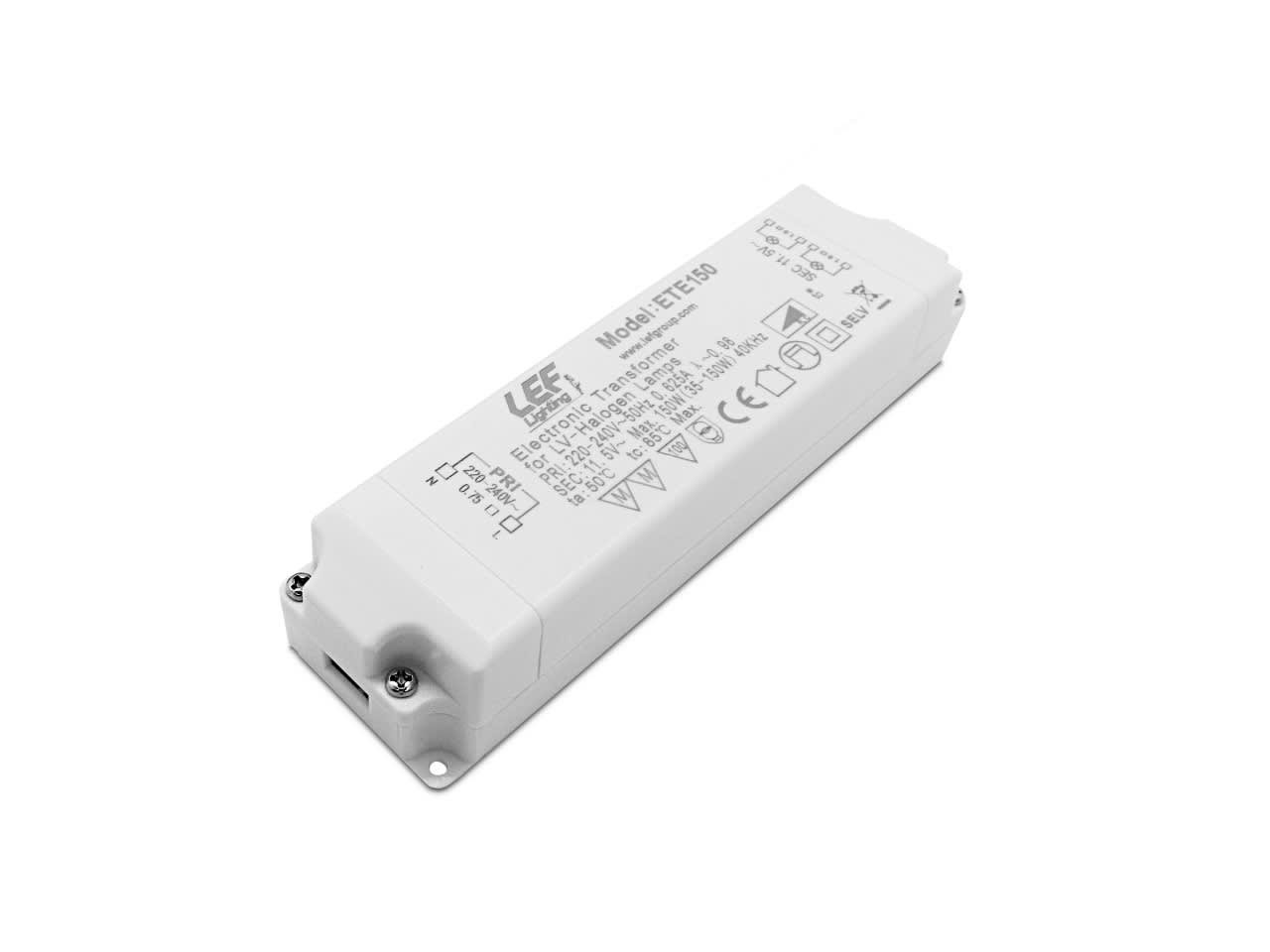 LEF LIGHTING - ALIMENTATORE ELETTRONICO X LAMP. ALOGENE 12Vac 35-150W Dimmerabile Taglio fase