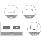 LEF LIGHTING - KIT 2M AP01 + OP01 + TAPPI + STAFFE