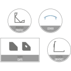 LEF LIGHTING - KIT 2M AP03 + OP01 + TAPPI + STAFFE