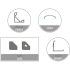 LEF LIGHTING - KIT 2M AP03 + OP01 + TAPPI + STAFFE