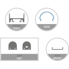 LEF LIGHTING - KIT 2M AS01 + OP02 + TAPPI + STAFFE