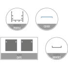 LEF LIGHTING - KIT 2M AS02 + PR10 + TAPPI + STAFFE