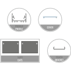 LEF LIGHTING - KIT 2M AS03 + PR13 + TAPPI + STAFFE