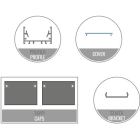 LEF LIGHTING - KIT 2M AS03 + PR13 + TAPPI + STAFFE