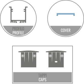 LEF LIGHTING - KIT 2M IN35 + OP11 + TAPPI