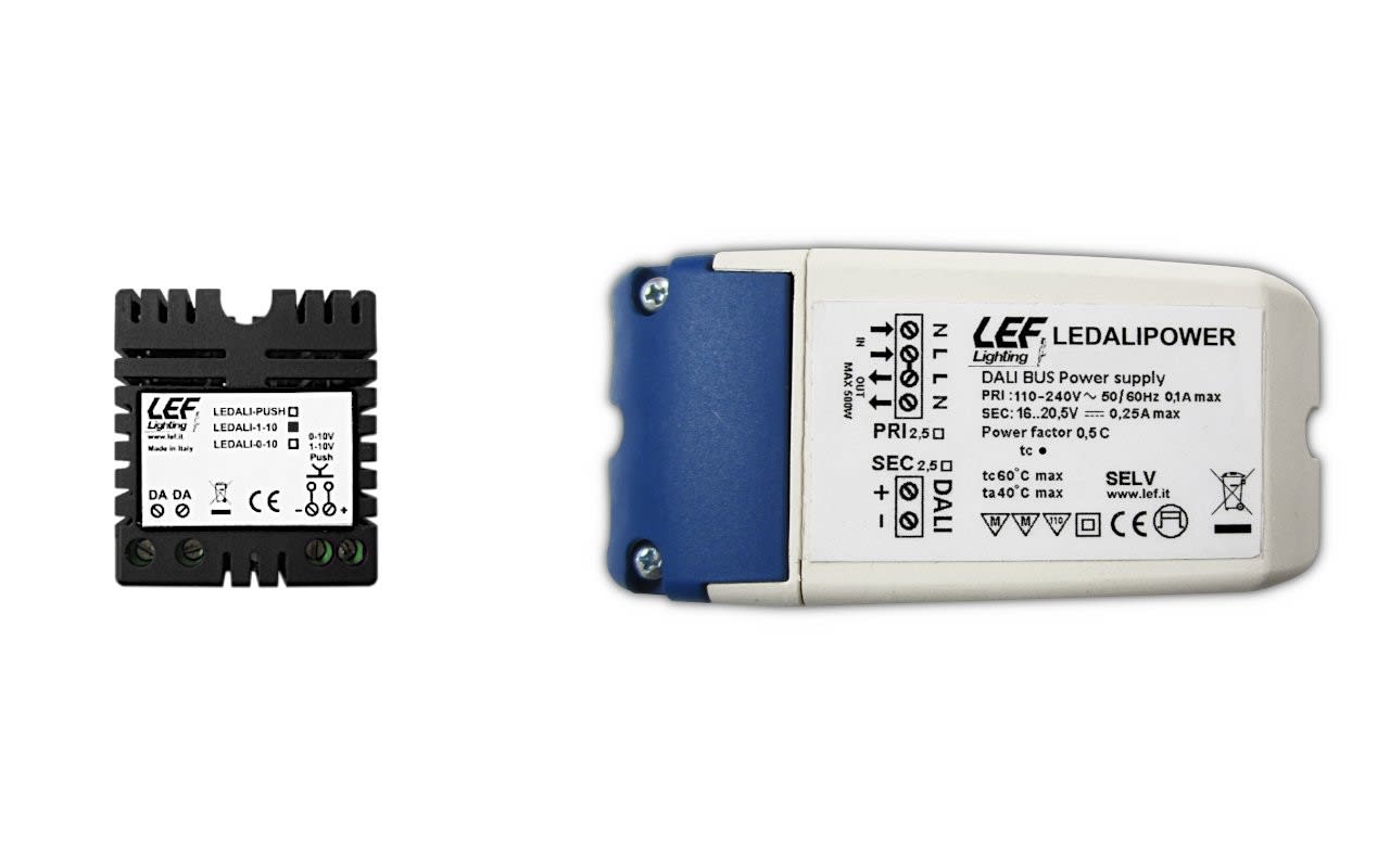 LEF LIGHTING - KIT COMPOSTO DA: LEDALI-1-10 + LEDALIPOWER KIT-LEDALI-1-10