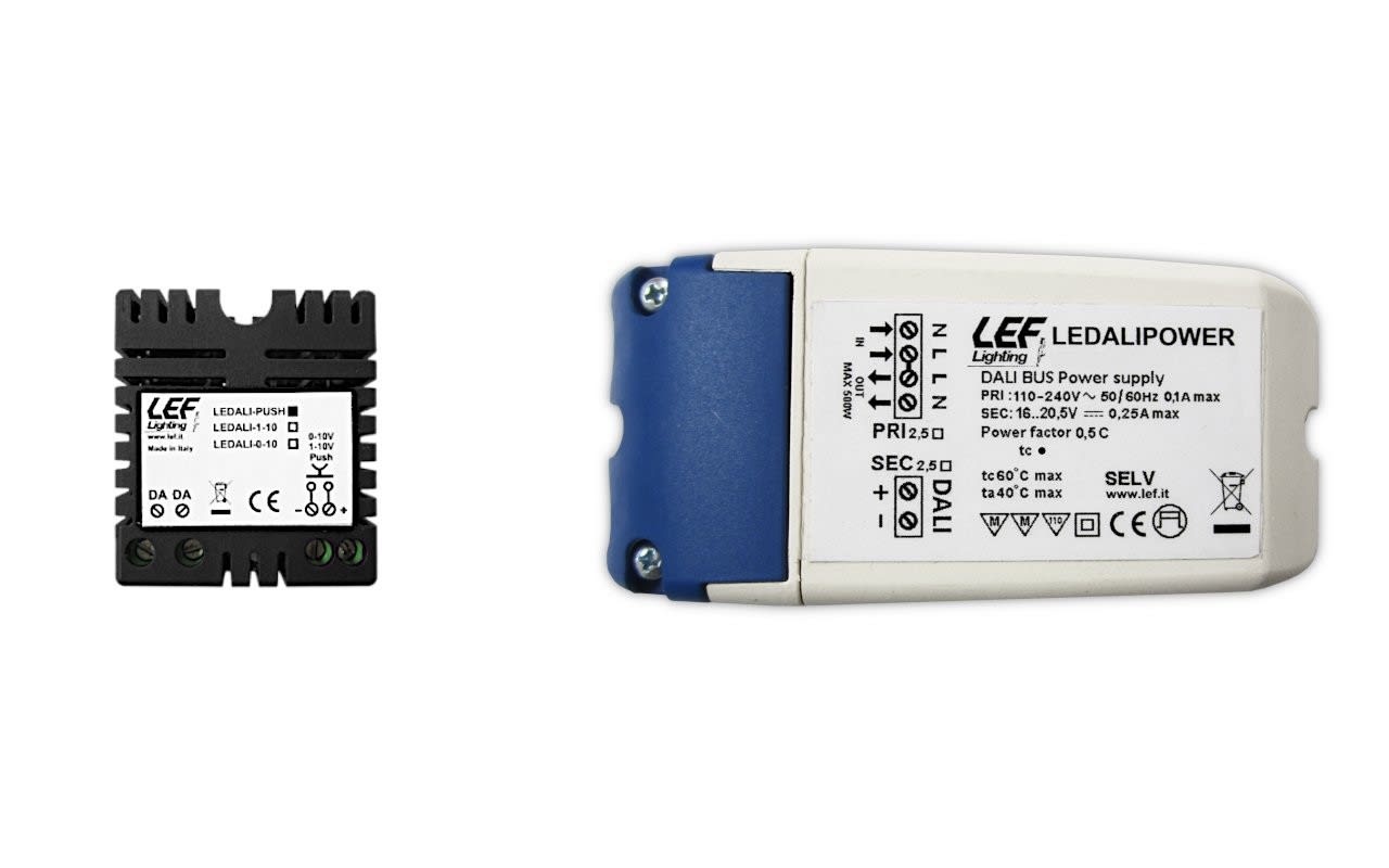 LEF LIGHTING - KIT COMPOSTO DA: LEDALI-PUSH + LEDALIPOWER