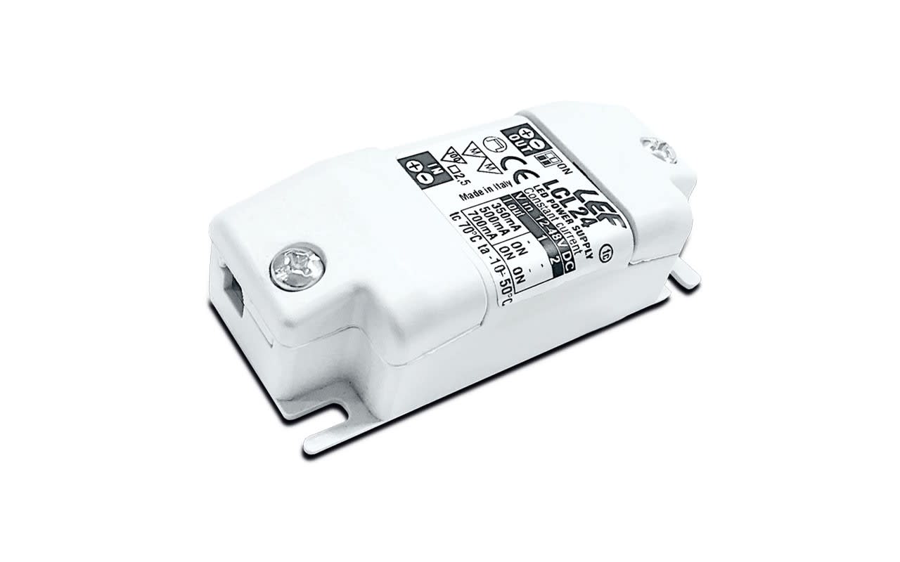 LEF LIGHTING - CONVERTITORE TENSIONE COSTANTE-CORRENTE COSTANTE 12-24-48Vdc 350/500/700mA Dimm LCL-24MULTI
