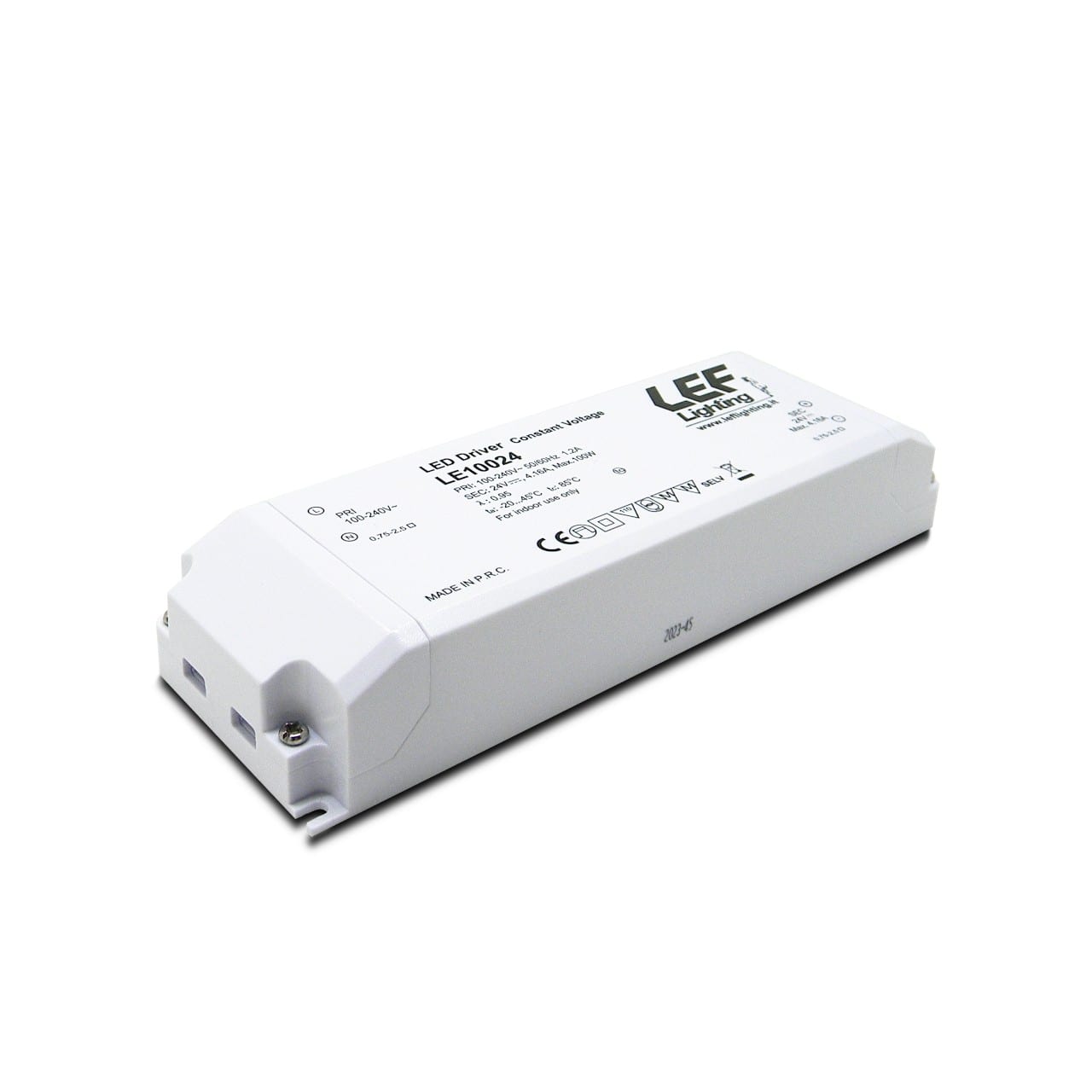 LEF LIGHTING - ALIMENTATORE LED TENSIONE COSTANTE 24Vdc 100W IP20 ON/OFF