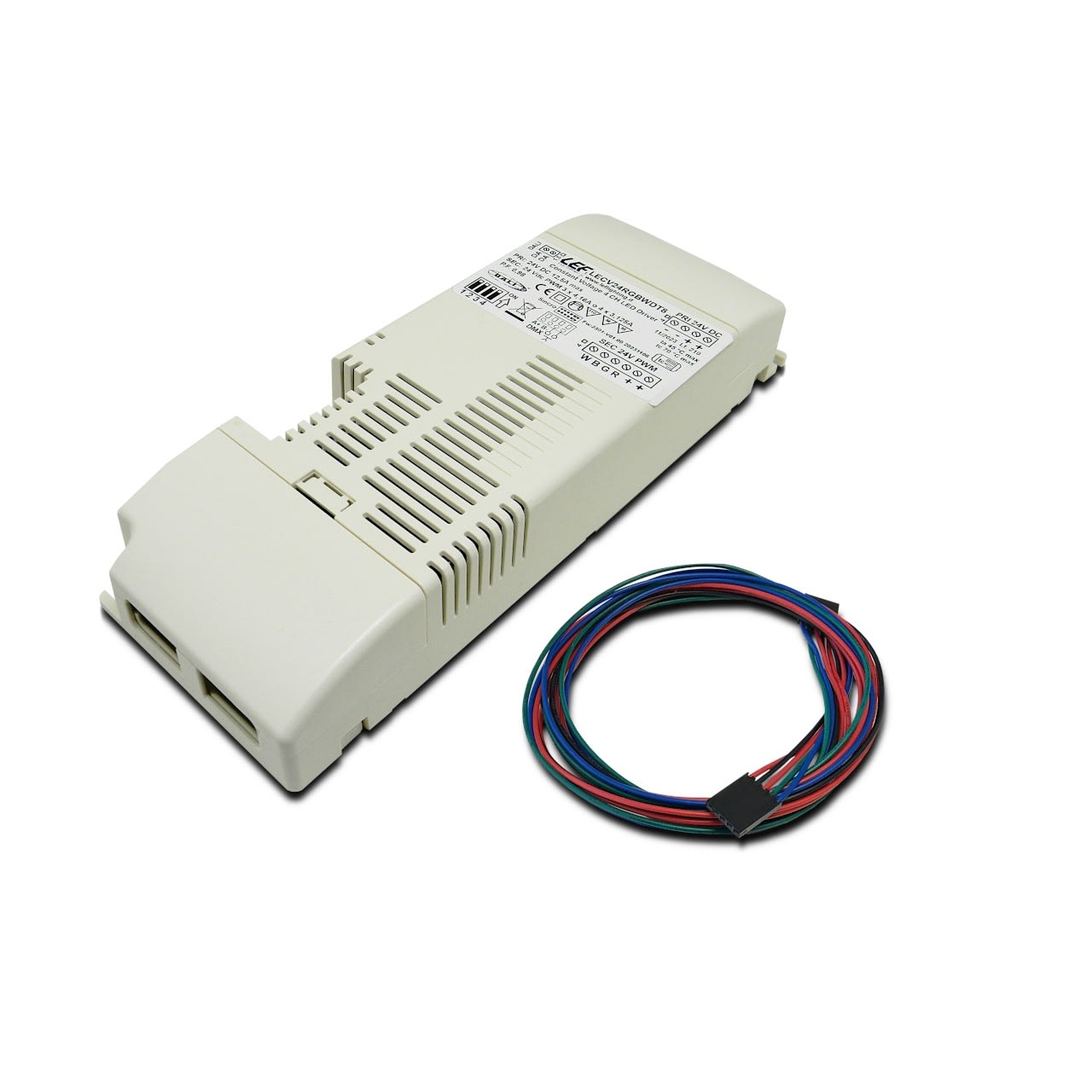 LEF LIGHTING - CENTRALINA LED RGBW 100W 24Vdc DIMMERABILE DALI2 DT8/PUSH/DMX