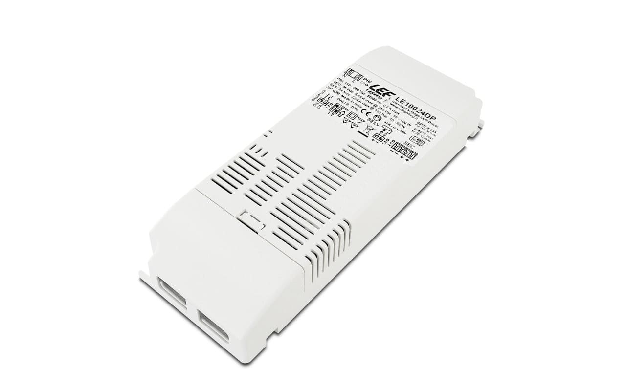 LEF LIGHTING - CENTRALINA LED TW TUNABLE WHITE 2x100W 24Vdc DIMMERABILE DALI 2 DT8/PUSH