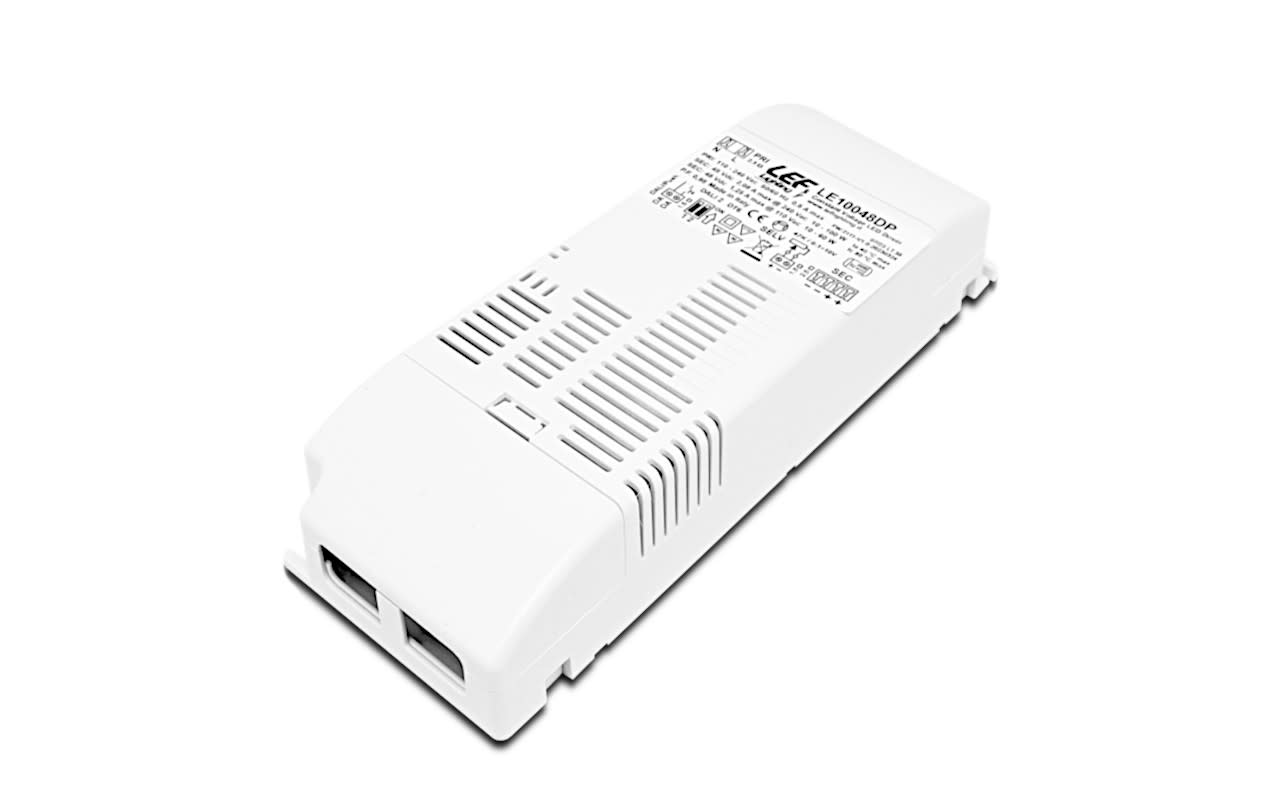 LEF LIGHTING - ALIMENTATORE LED TENSIONE COSTANTE 48Vdc 100W IP20 Dimmerabile DALI/PUSH/0-10V/