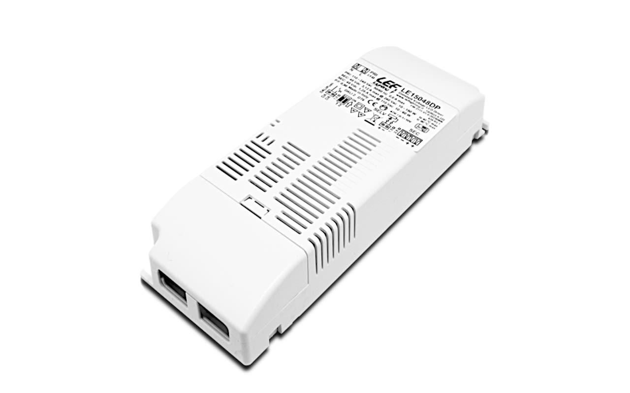 LEF LIGHTING - ALIMENTATORE LED TENSIONE COSTANTE 48Vdc 150W IP20 Dimmerabile DALI/PUSH/0-10V/ LE15048DP