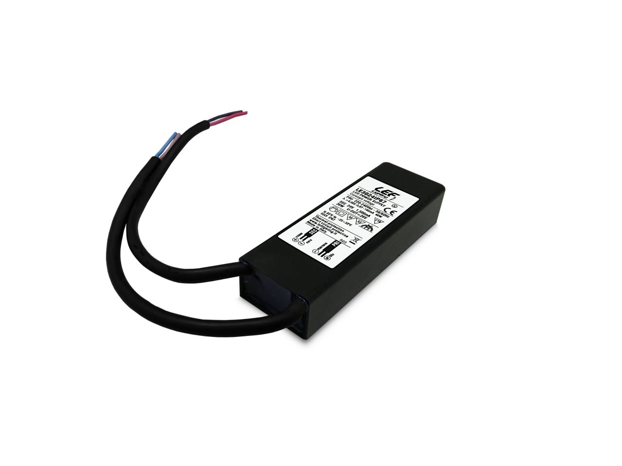 LEF LIGHTING - ALIMENTATORE LED TENSIONE COSTANTE 24Vdc 36W IP67 ON/OFF