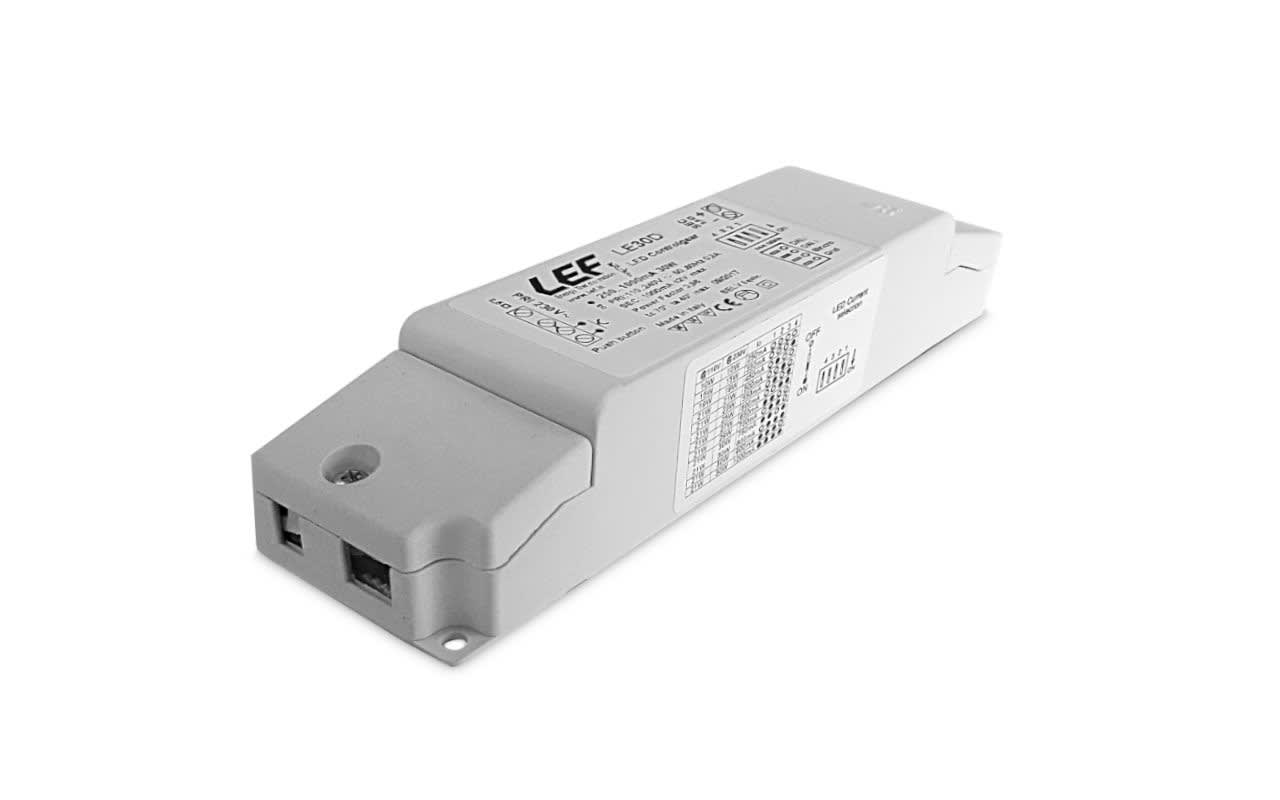LEF LIGHTING - ALIMENTATORE LED MULTICORRENTE COSTANTE 250÷1000mA 10÷30W DIMMERABILE PUSH/DA
