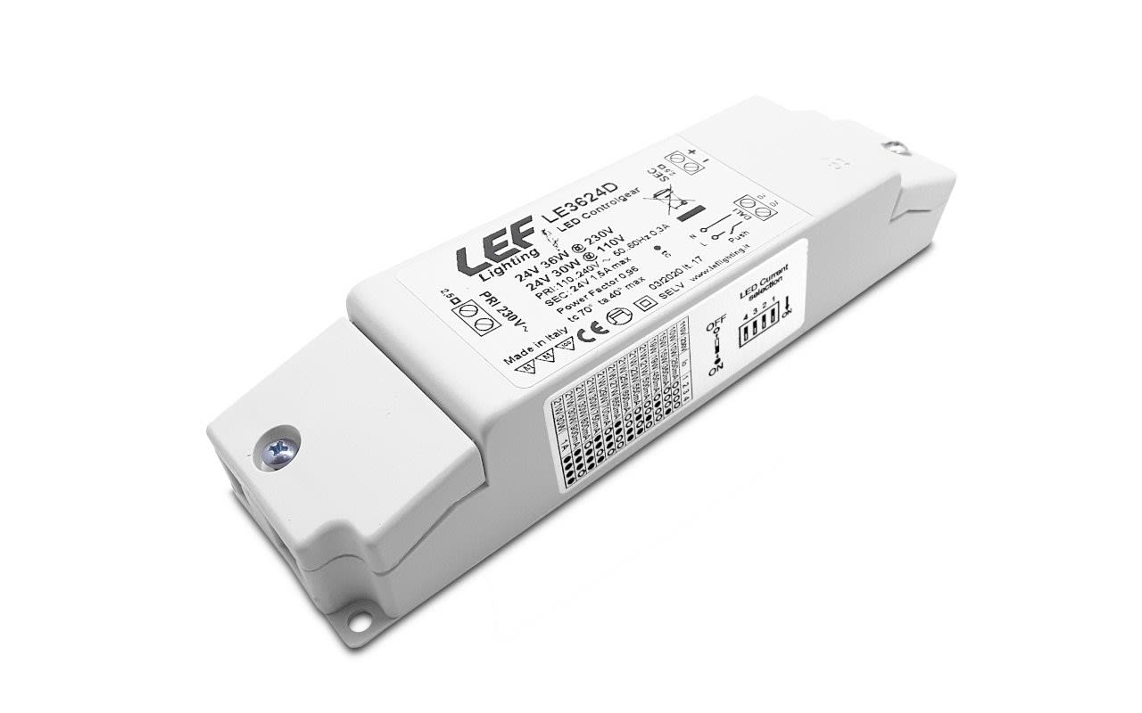 LEF LIGHTING - ALIMENTATORE LED MULTICORRENTE COSTANTE 250/350/450/500/550/600/650/700/750/800 LE30MCH