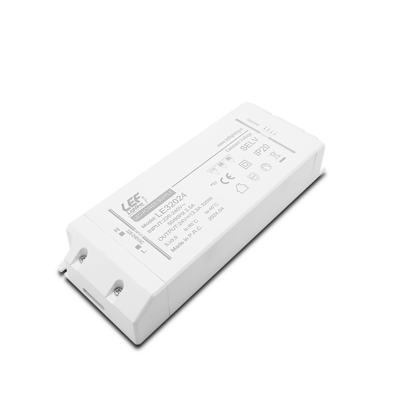 LEF LIGHTING - ALIMENTATORE LED TENSIONE COSTANTE 320W 24VDC IP20 ON/OFF LE32024
