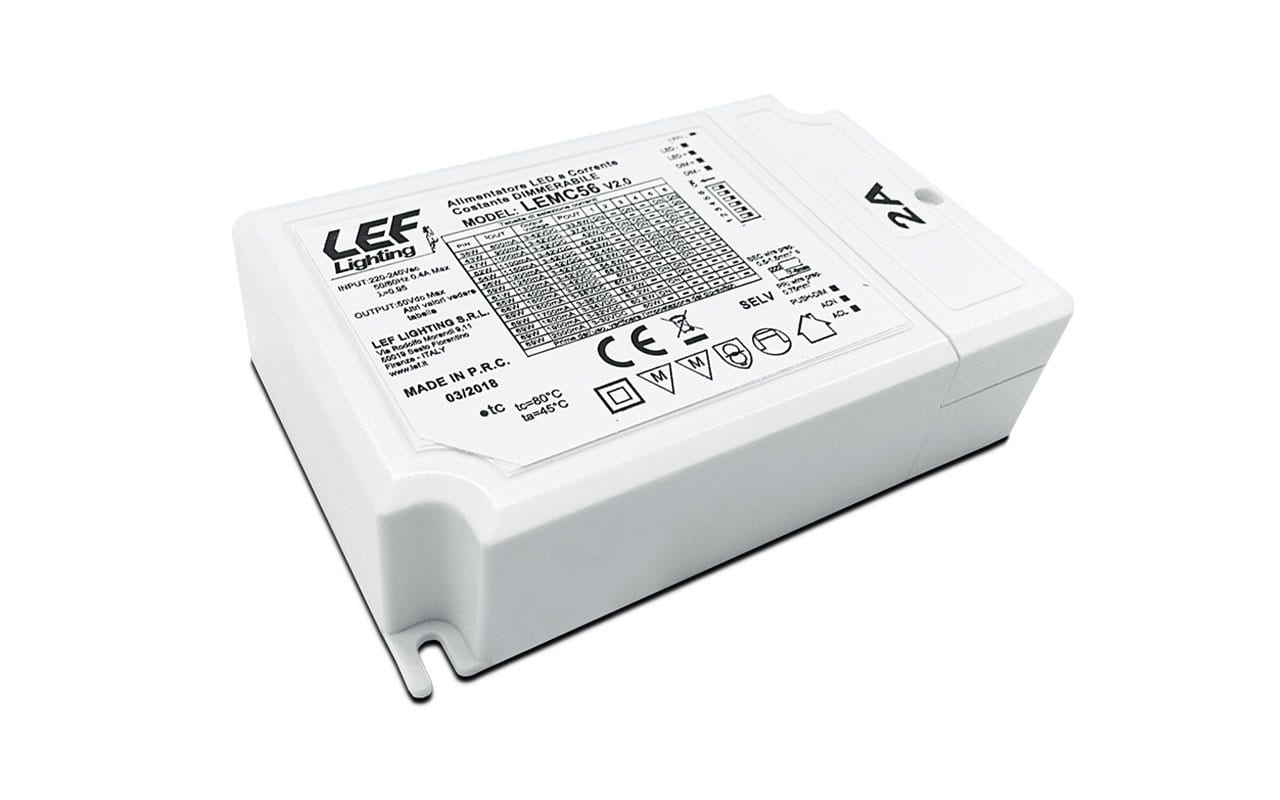 LEF LIGHTING - ALIMENTATORE LED MULTICORRENTE COSTANTE 800/900/1000/1100/1150/1200/1250/1300/