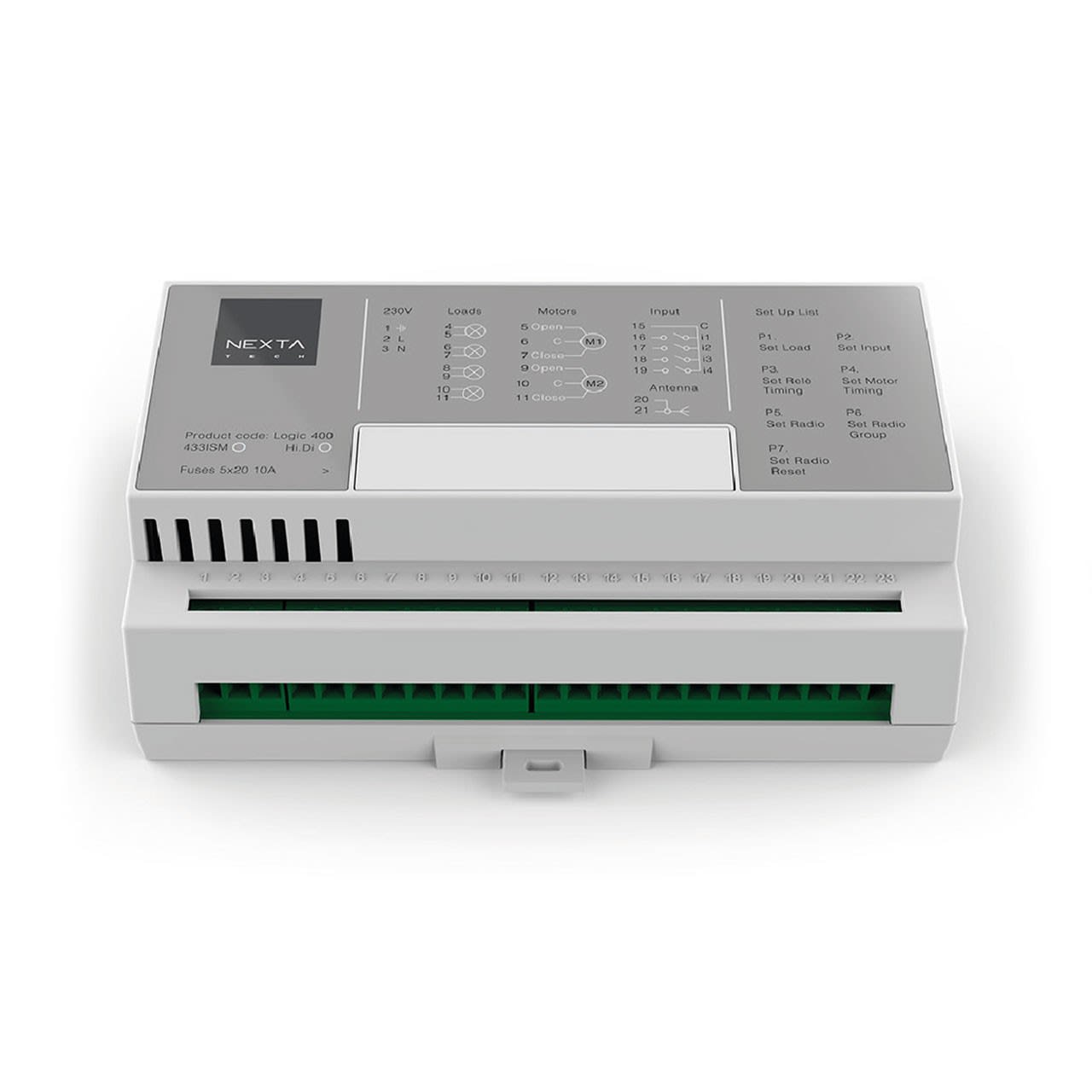 LEF LIGHTING - CENTRALE RADIO DI COMANDO RX 4 CARICHI/2 MOTORI MAX 6000W LOGIC400