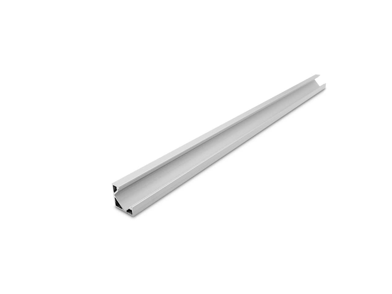 LEF LIGHTING - PROFILO DA PARETE AP03 ARGENTO 2M