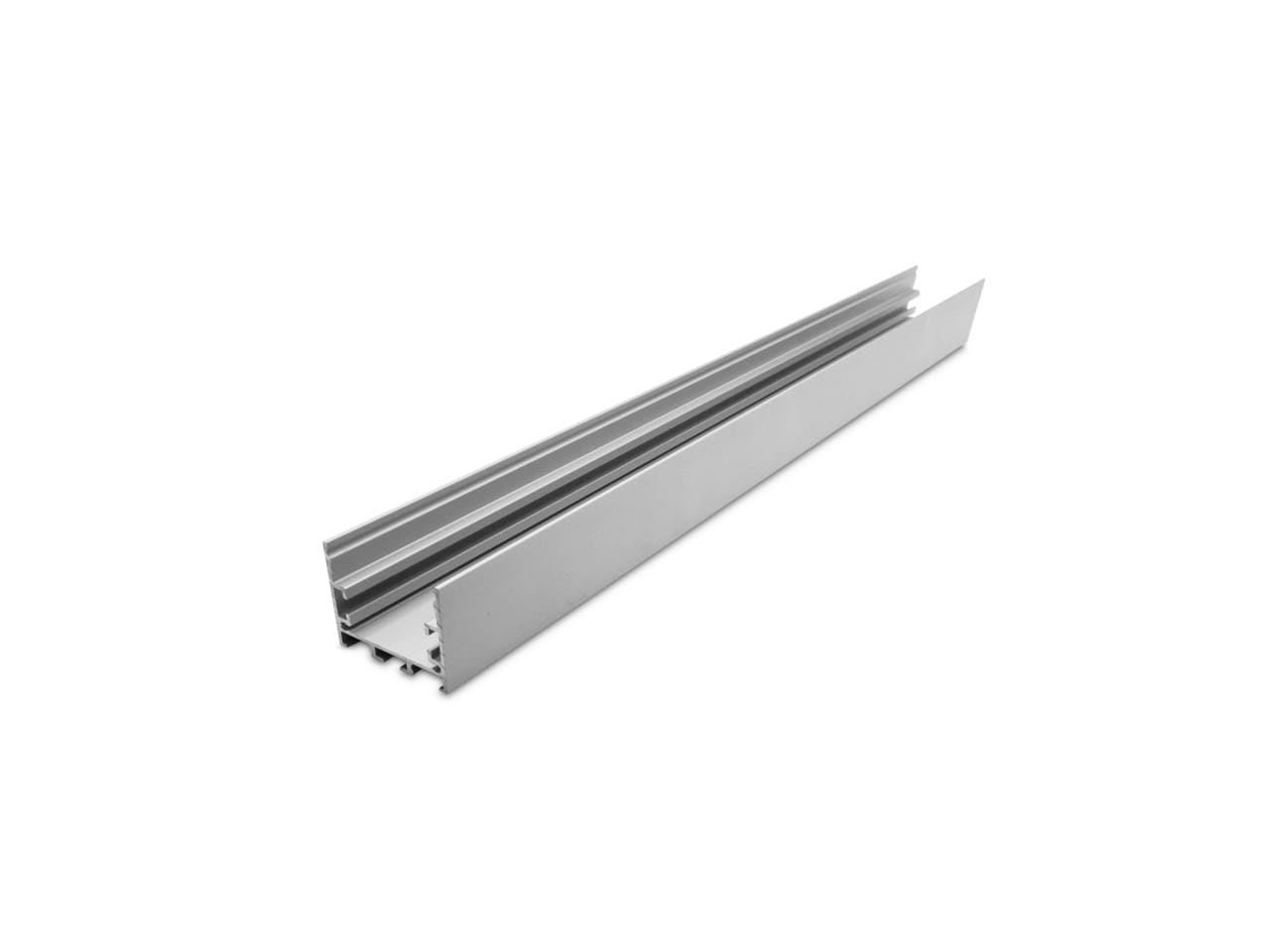 LEF LIGHTING - PROFILO DA PARETE E SOSPENSIONE AS02 ARGENTO 2M