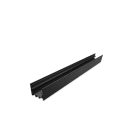 LEF LIGHTING - PROFILO DA PARETE E SOSPENSIONE AS02 NERO 2M