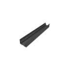 LEF LIGHTING - PROFILO DA PARETE E SOSPENSIONE AS03 NERO 2M