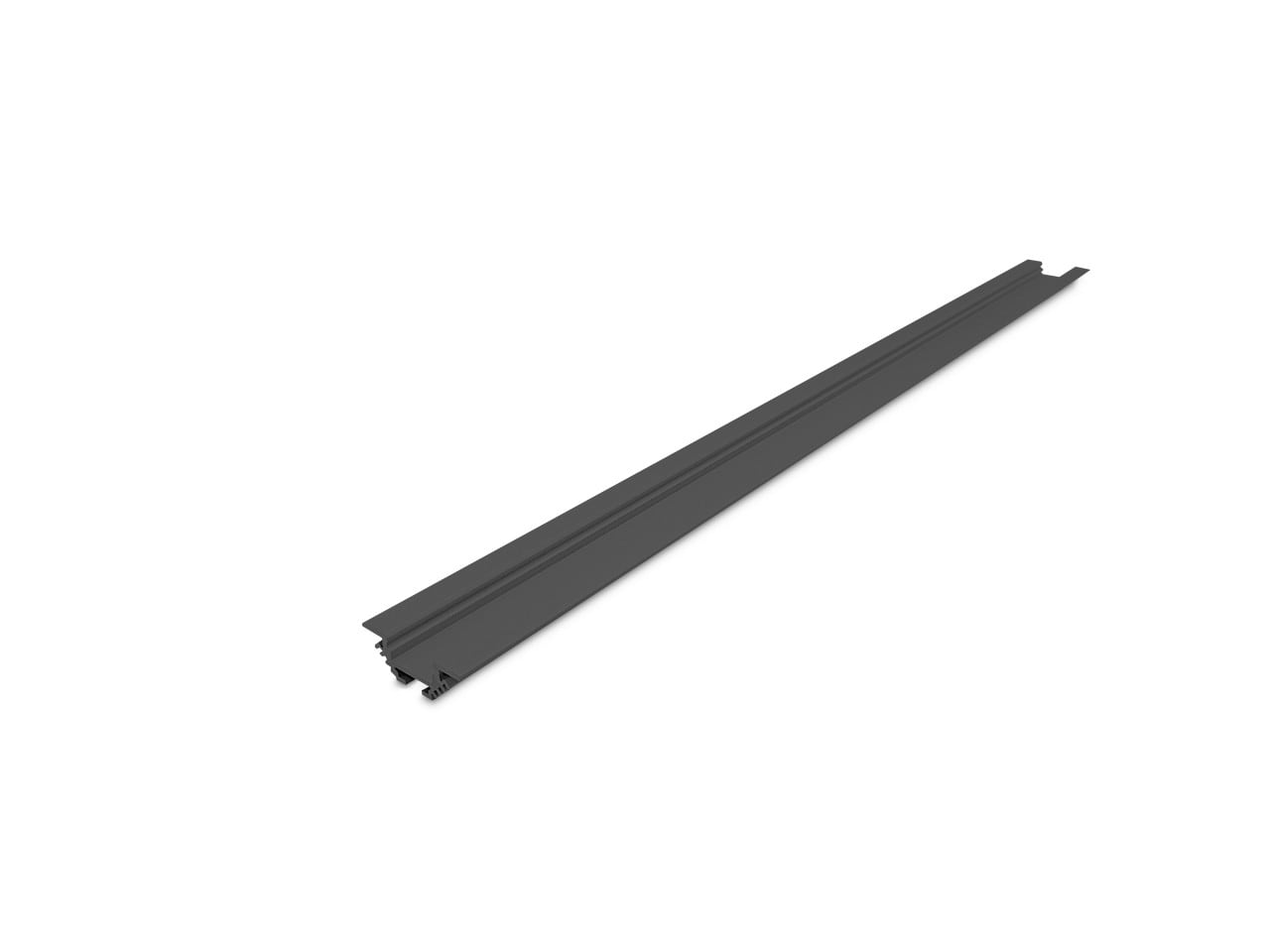 LEF LIGHTING - PROFILO DA INCASSO A CARTONGESSO IC01 NERO 2M
