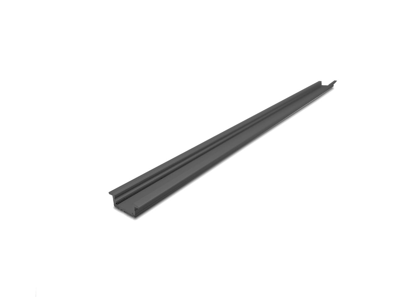 LEF LIGHTING - PROFILO DA INCASSO IN07 NERO 2M PFA-IN07-20N