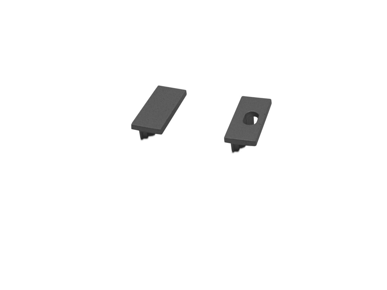 LEF LIGHTING - KIT TAPPI NERI per profilo AP01