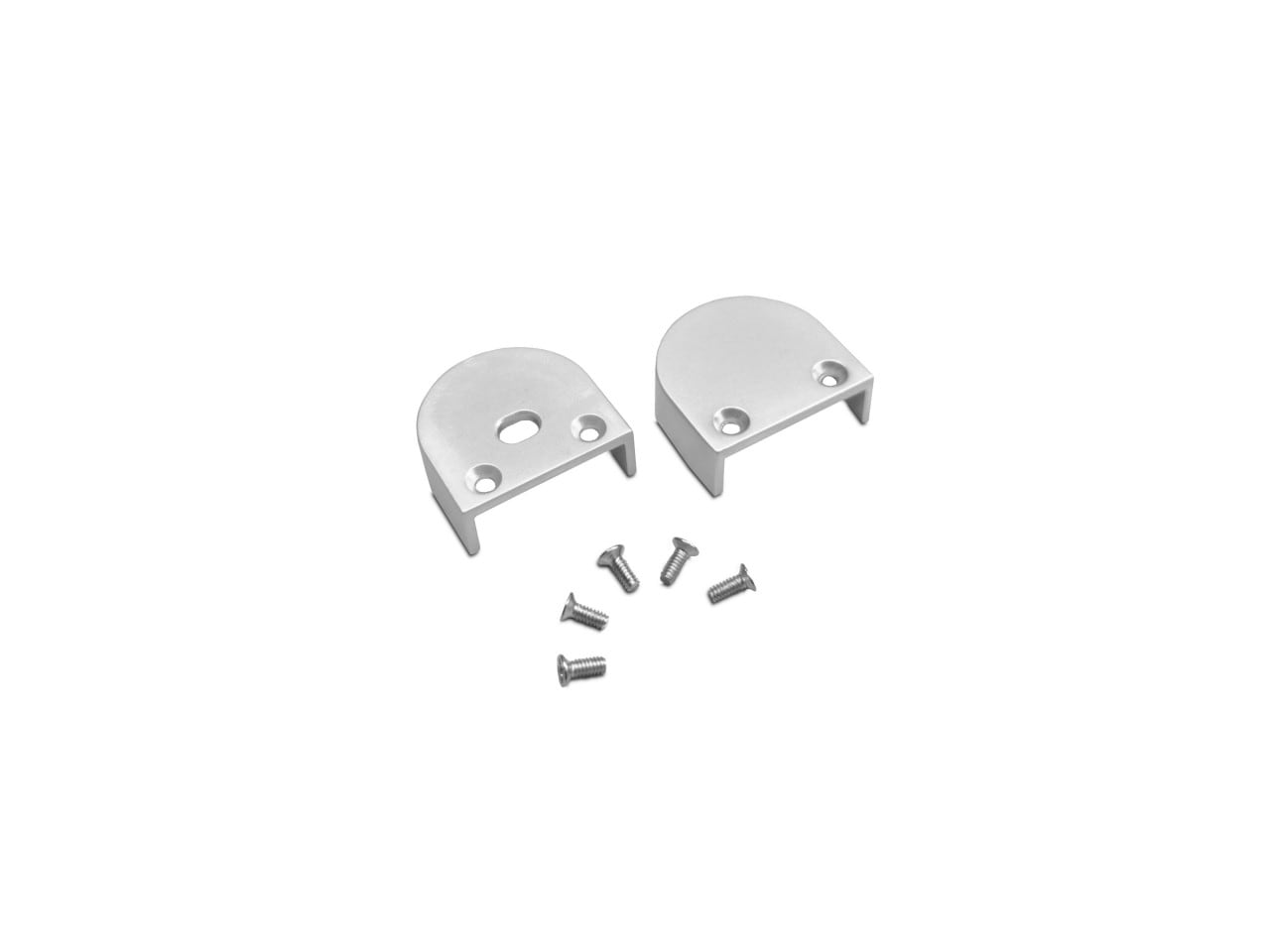 LEF LIGHTING - KIT TAPPI ARGENTO per profilo AS01