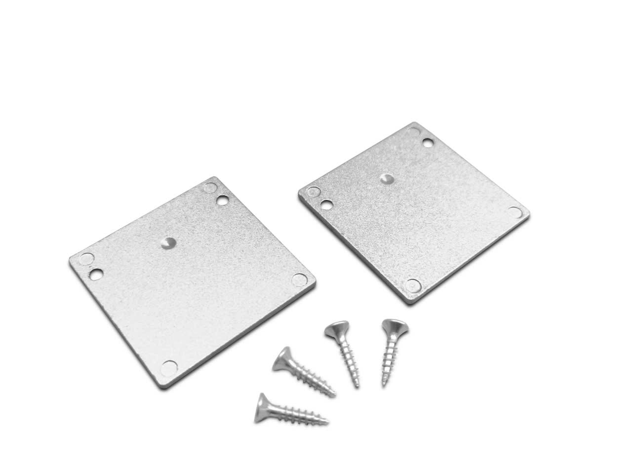 LEF LIGHTING - KIT TAPPI ARGENTO per profilo AS02 TPL-AS02-KITA