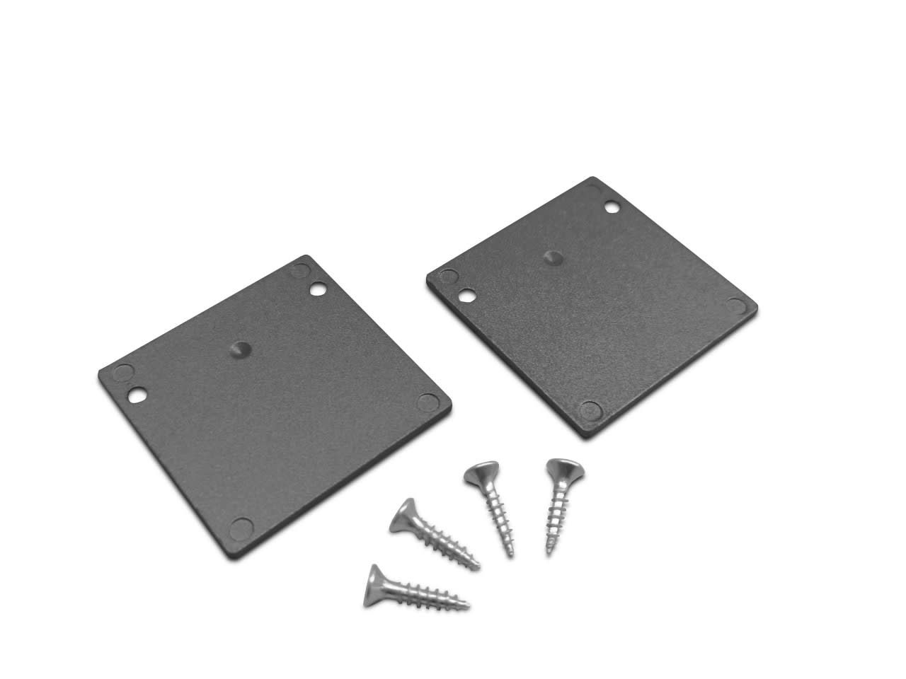 LEF LIGHTING - KIT TAPPI NERO per profilo AS02