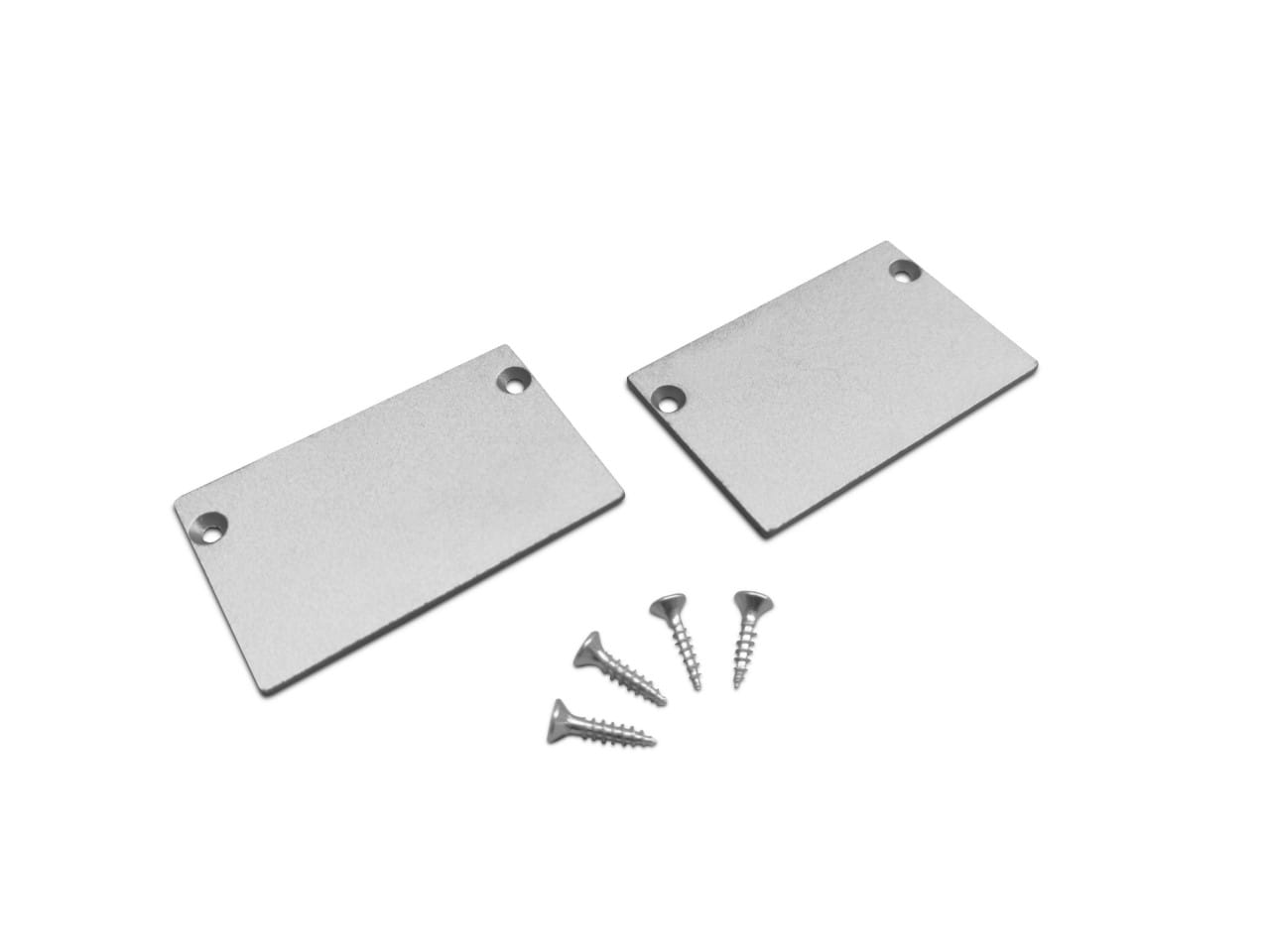 LEF LIGHTING - KIT TAPPI ARGENTO per profilo AS03