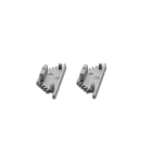 LEF LIGHTING - KIT TAPPI ARGENTO per profilo IC01
