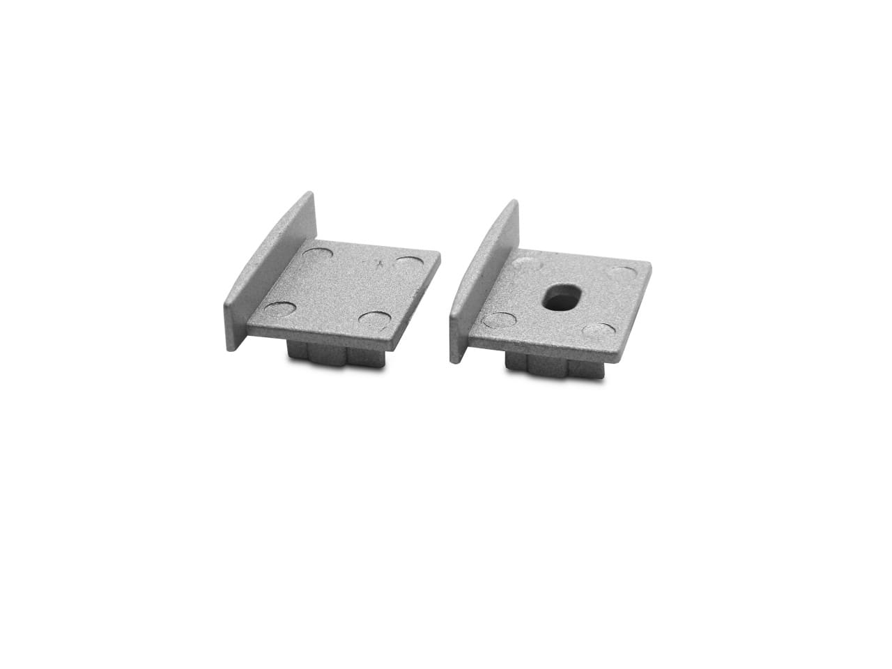 LEF LIGHTING - KIT TAPPI ARGENTO per profilo IN14