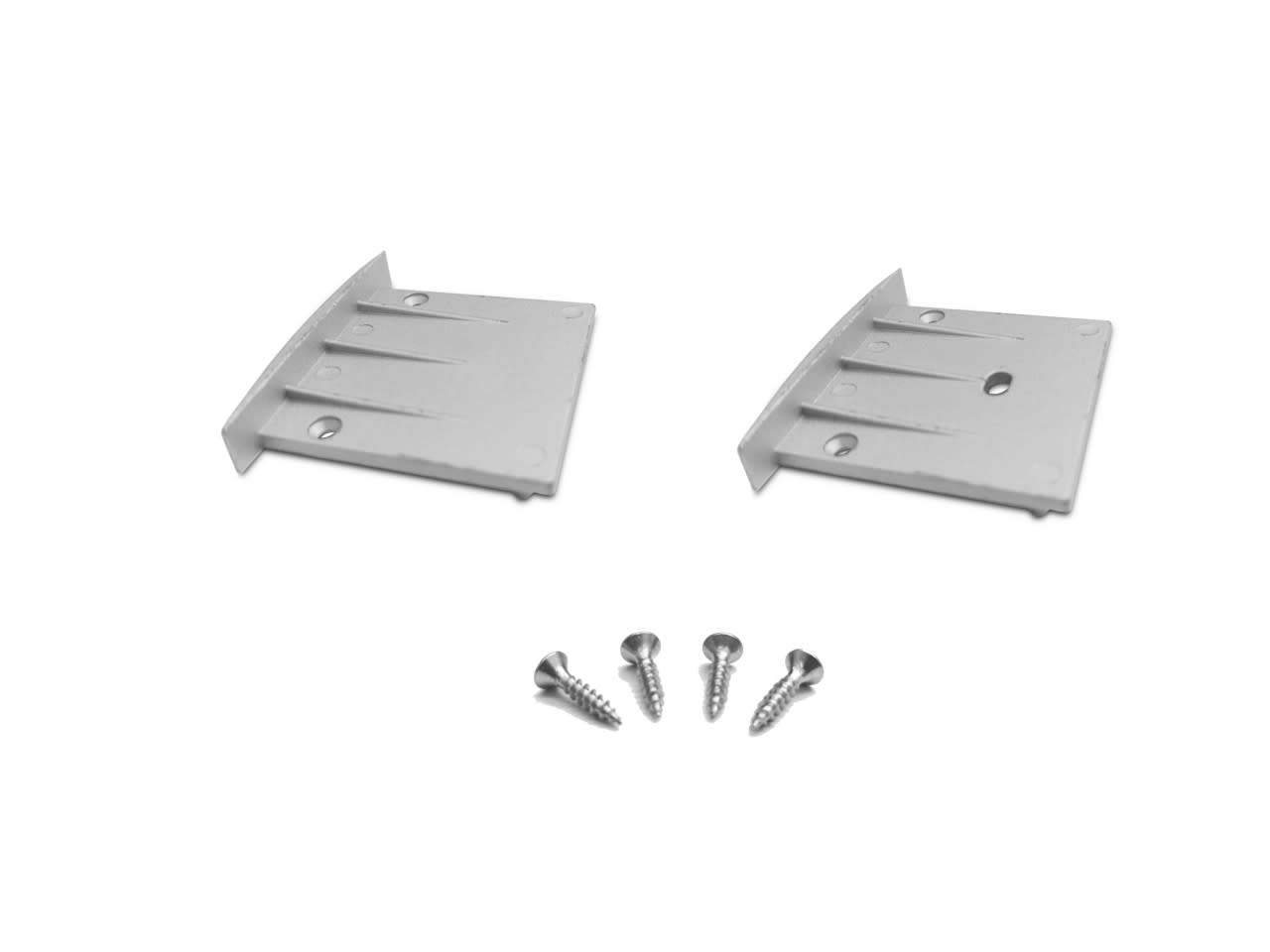 LEF LIGHTING - KIT TAPPI ARGENTO per profilo IN35 TPL-IN35-KITA