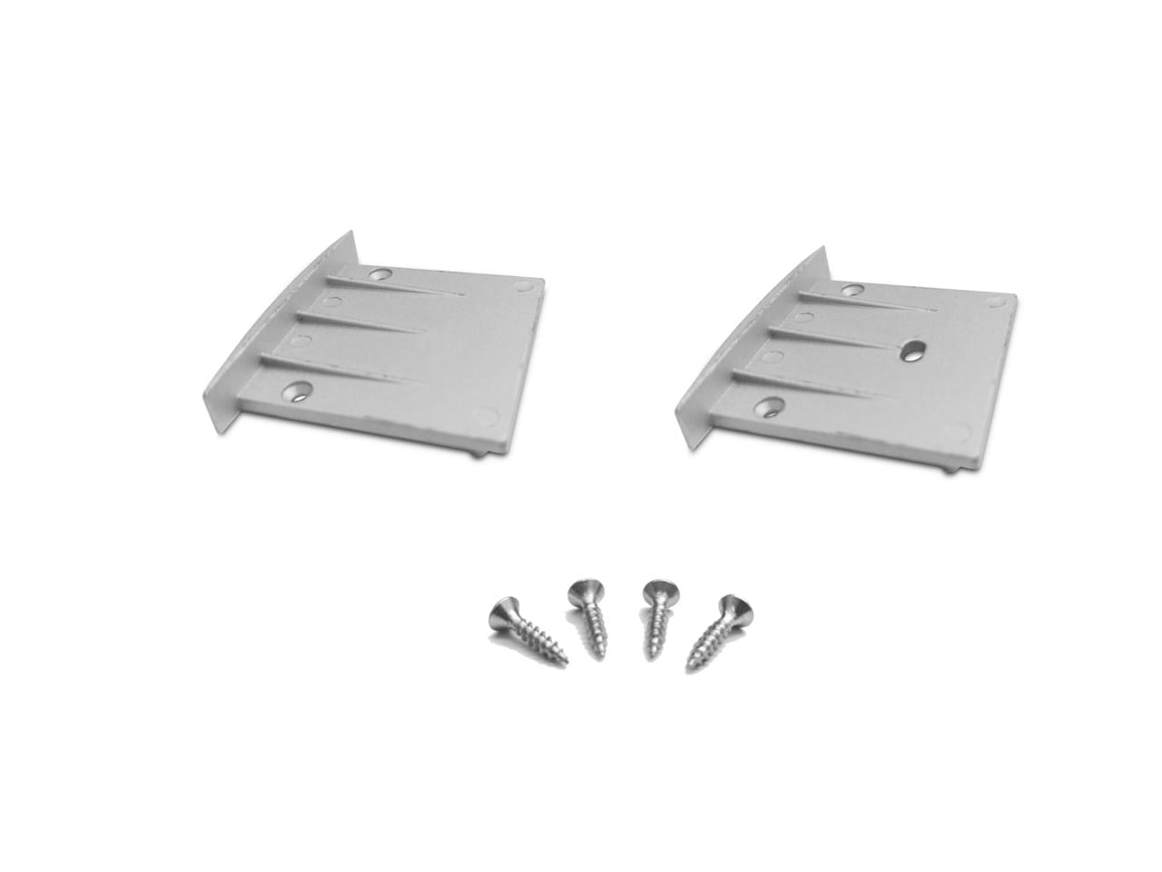 LEF LIGHTING - KIT TAPPI ARGENTO per profilo IN35
