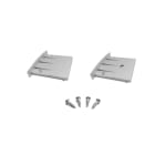 LEF LIGHTING - KIT TAPPI ARGENTO per profilo IN35