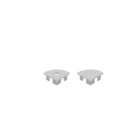 LEF LIGHTING - KIT TAPPI GRIGIO (plastica ABS) per profilo AP04