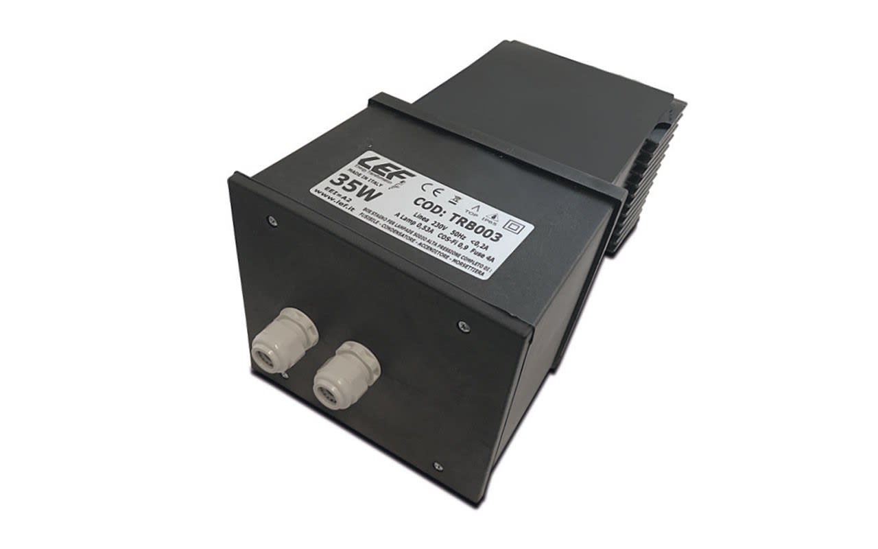 LEF LIGHTING - GRUPPO ALIM. PER LAMPADE A SCARICA AL SODIO A.P. (S) E IODURI 35W 0,53A IP65 TRB003