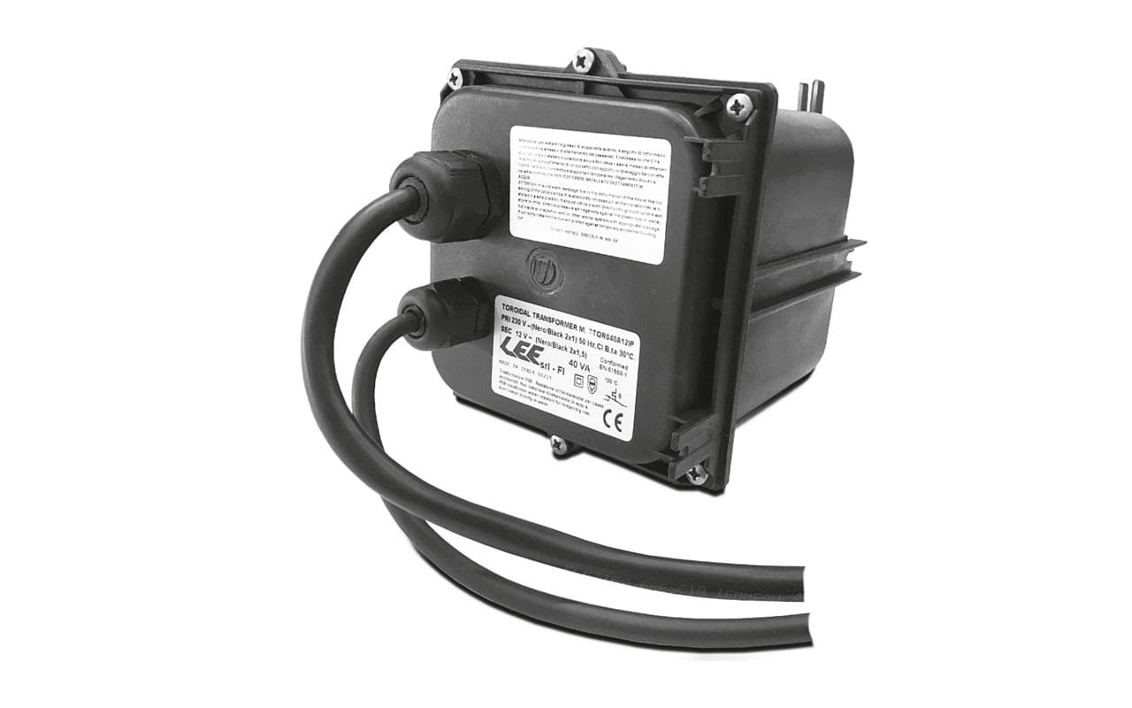 LEF LIGHTING - TRASFORMATORE TOROIDALE ELETTROMECCANICO 12Vac 40VA IP67