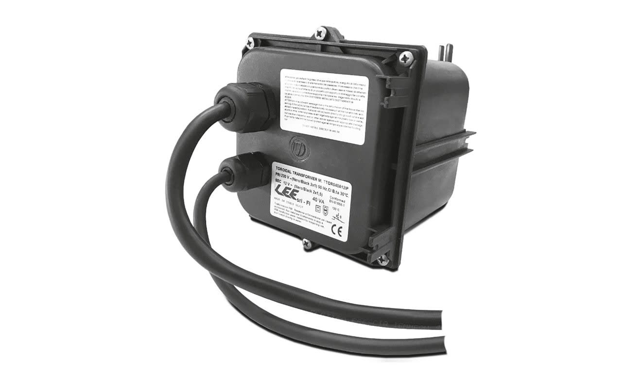 LEF LIGHTING - TRASFORMATORE TOROIDALE ELETTROMECCANICO 12Vac 100VA IP67 TTOR100A12IP