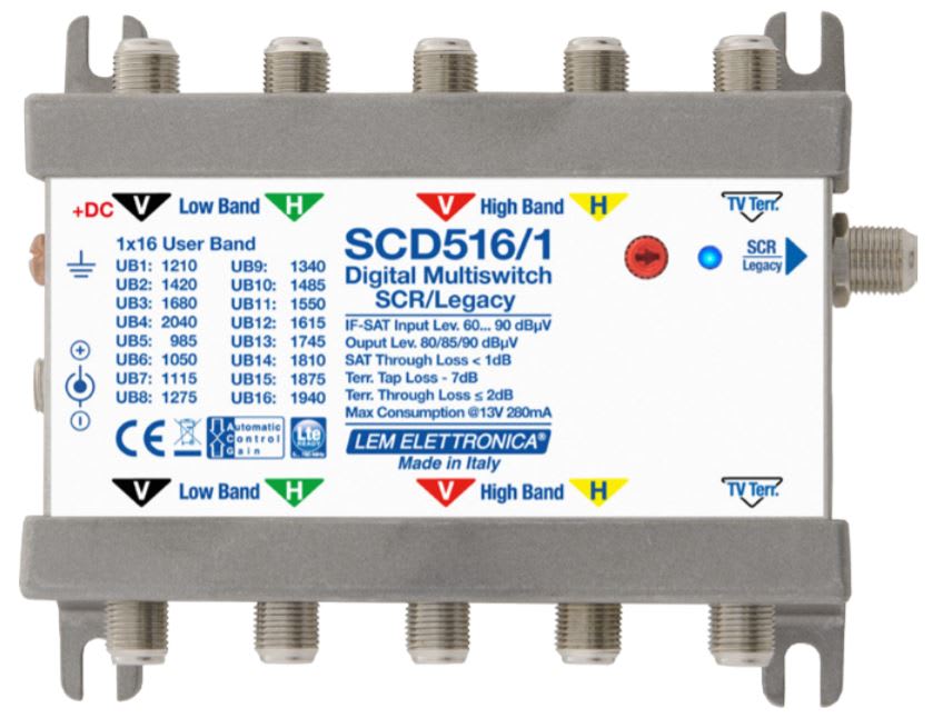 LEM ELETTRONICA - MSW DCSS/LEG WB 5IN/OUT TER-7DB 1DER. T.