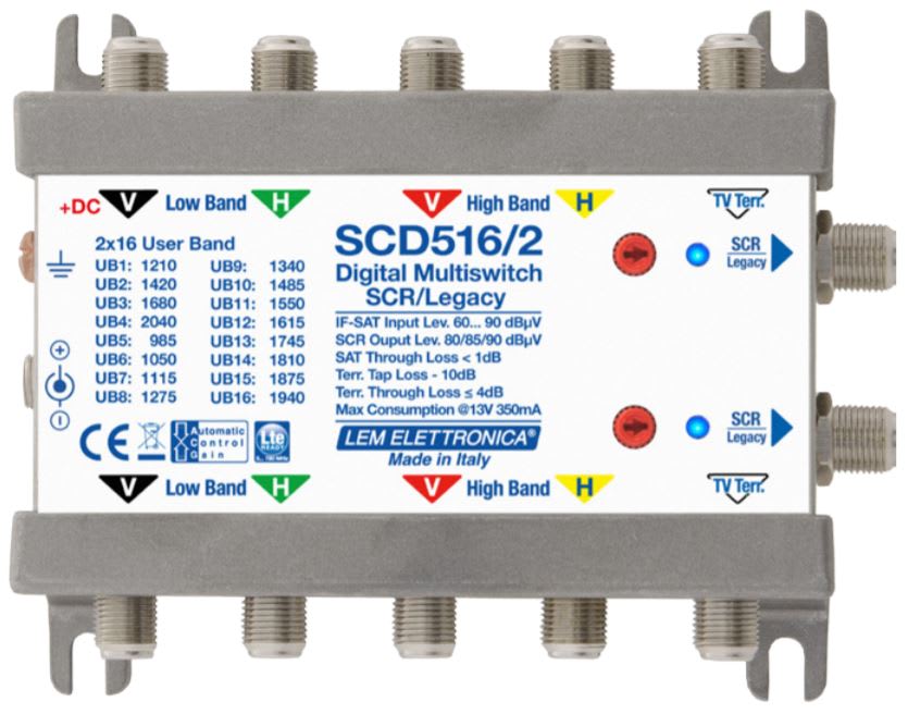 LEM ELETTRONICA - MSW DCSS/LEG WB 5IN/OUT TER-10DB 2DER T.