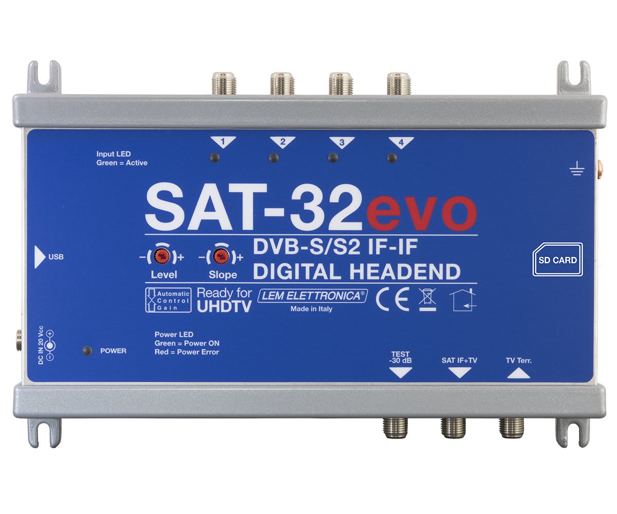 LEM ELETTRONICA - CENTRALINO SAT IF-IF 32TPX 125DB V EVO